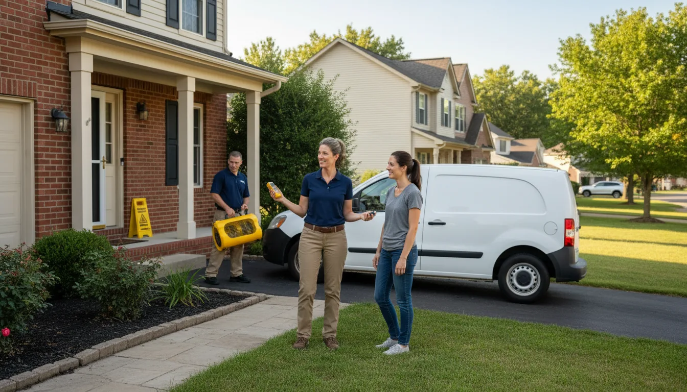 Residential water damage restoration in Sterling, NE